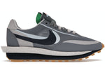 NIKE LD WAFFLE SACAI CLOT KISS OF DEATH 2 COOL GREY DH3114001 SIZE 7.5, 9.5
