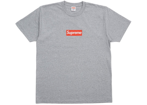 SUPREME 20TH ANNIVERSARY BOX LOGO TEE GREY SS14 (PRE-OWNED) SIZE M