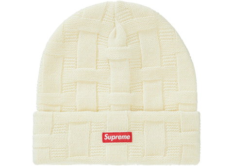 SUPREME BASKET WEAVE BEANIE NATURAL FW19