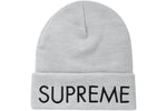 SUPREME CAPITAL BEANIE ASH GREY FW22