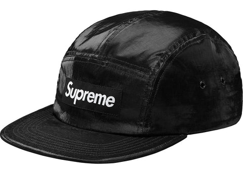 SUPREME COATED LINEN CAMP CAP BLACK (PRE-OWNED)