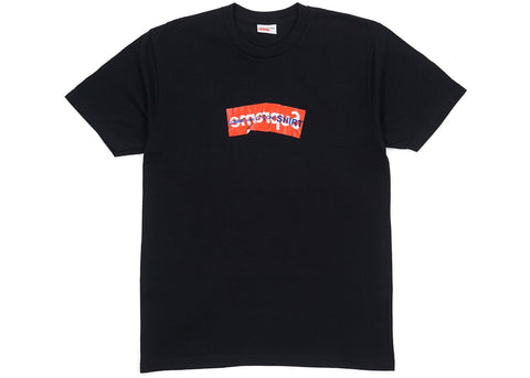 SUPREME CDG BOX LOGO TEE BLACK SS17 (PRE-OWNED) SIZE M