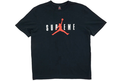 SUPREME JORDAN TEE BLACK FW15 SIZE L (PRE-OWNED)