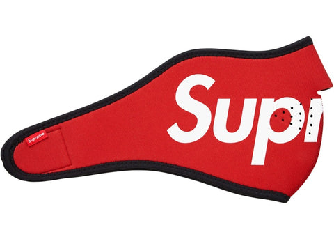 SUPREME LOGO FACEMASK RED