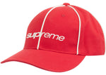 SUPREME PIPING 6-PANEL RED FW22