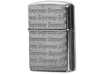 SUPREME REPEAT ENGRAVED ZIPPO SILVER FW22