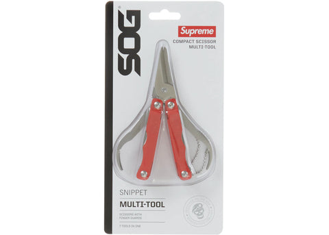 SUPREME SOG SNIPPET MULTI TOOL RED FW22