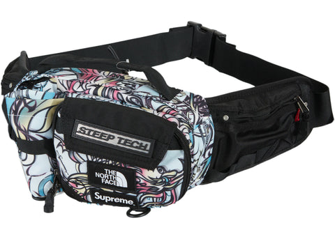 SUPREME THE NORTH FACE STEEP TECH WAIST BAG MULTICOLOR DRAGON FW22