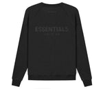 FEAR OF GOD ESSENTIALS PULL-OVER CREWNECK BLACK SIZE XL