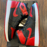 JORDAN 1 RETRO BRED "BANNED" 2016 (PRE-OWNED) REPLACEMENT BOX 555088001 SIZE 8.5