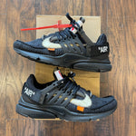 NIKE AIR PRESTO OFF-WHITE BLACK (2018) (PRE-OWNED) AA3830002 SIZE 8