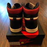 JORDAN 1 RETRO HIGH BLACK GYM RED (PRE-OWNED) 555088061 SIZE 11