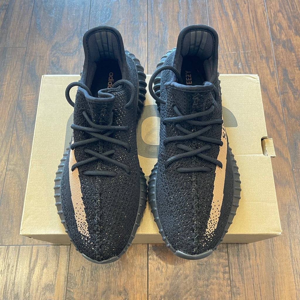 YEEZY BOOST 350 V2 CORE BLACK COPPER (PRE-OWNED) BY1605 SIZE 9.5 Original Grail