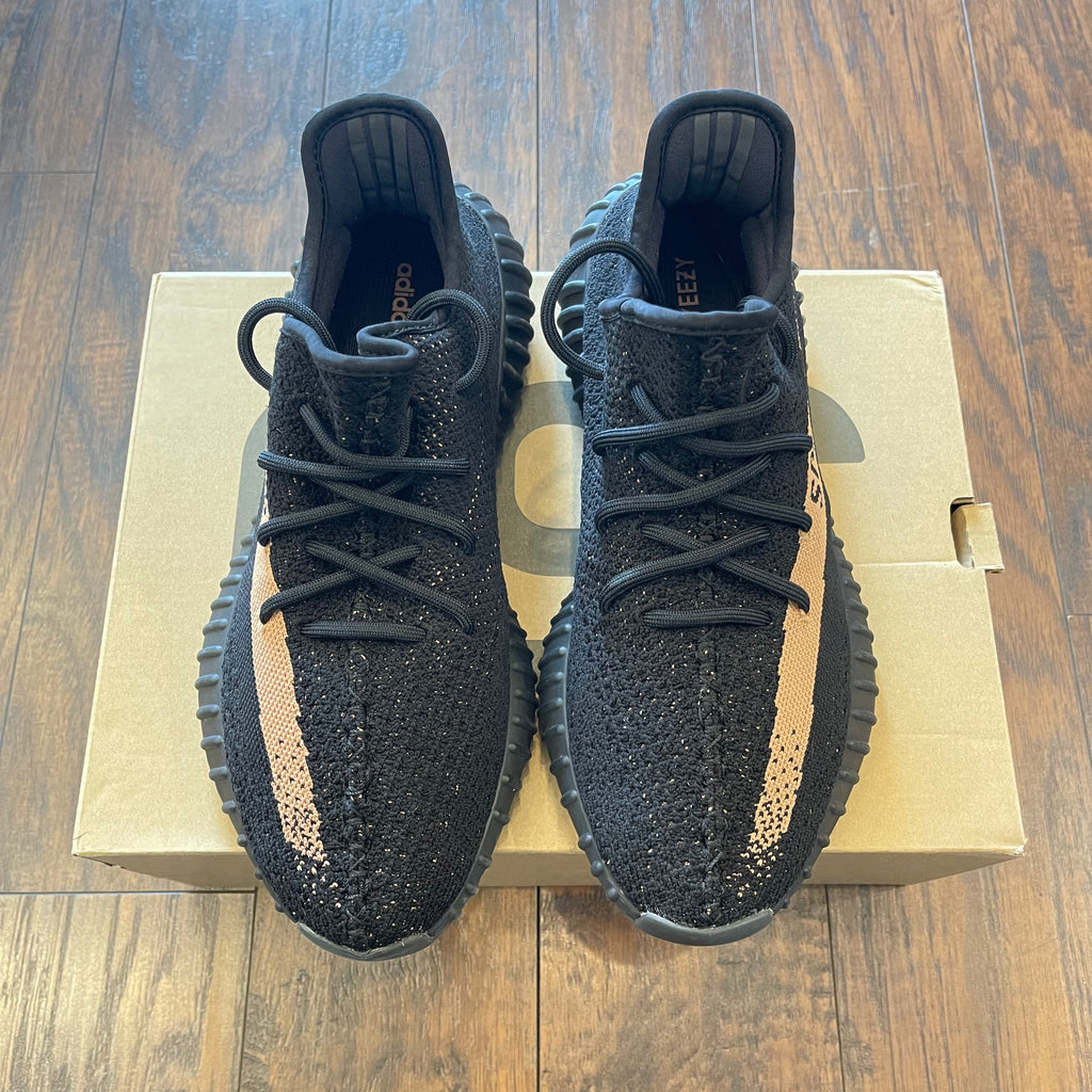 YEEZY BOOST 350 V2 CORE BLACK COPPER (PRE-OWNED) BY1605 SIZE 9.5 Original Grail