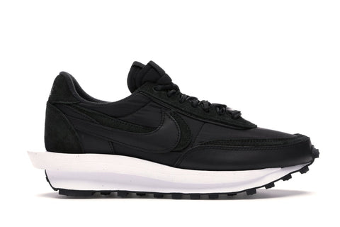 NIKE LD WAFFLE SACAI BLACK NYLON BV0073002 SIZE 10, 12