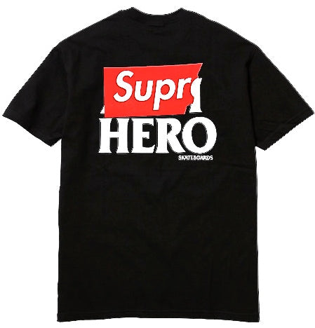 SUPREME ANTI-HERO POCKET TEE BLACK (PRE-OWNED) SIZE M