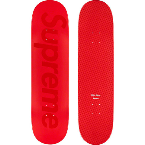 SUPREME TONAL BOX LOGO SKATEBOARD DECK RED SS23