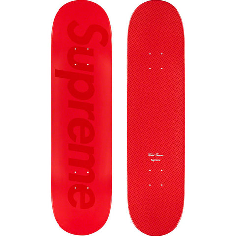 SUPREME TONAL BOX LOGO SKATEBOARD DECK RED SS23